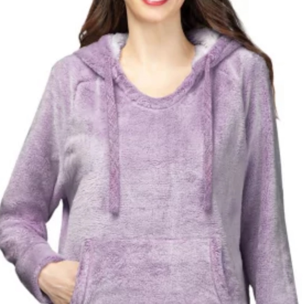Plush hoodie purple so soft wore once